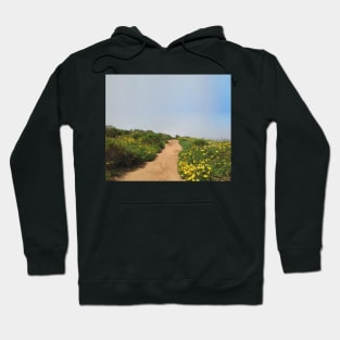 Morning Walk Through Flower Field in San Diego Hoodie